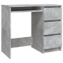Escritorio de madera contrachapada gris hormigón 90x45x76 cm de vidaXL, Escritorios - Ref: Foro24-801377, Precio: 91,36 €, De...