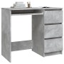 Escritorio de madera contrachapada gris hormigón 90x45x76 cm de vidaXL, Escritorios - Ref: Foro24-801377, Precio: 91,36 €, De...