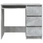 Escritorio de madera contrachapada gris hormigón 90x45x76 cm de vidaXL, Escritorios - Ref: Foro24-801377, Precio: 90,16 €, De...