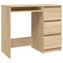 Schreibtisch aus Sperrholz in Sonoma Eiche Farbe 90x45x76 cm von vidaXL, Schreibtische - Ref: Foro24-801376, Preis: 94,95 €, ...