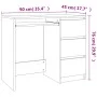 Schreibtisch aus Sperrholz in Sonoma Eiche Farbe 90x45x76 cm von vidaXL, Schreibtische - Ref: Foro24-801376, Preis: 94,95 €, ...