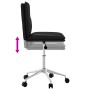 Silla de comedor de cuero sintético negra