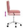 Silla de comedor cuero sintético rosa
