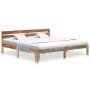 Estructura de cama sin colchón madera maciza 200x200 cm