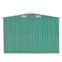Gartenhaus aus grünem Metall 257x392x181 cm von vidaXL, Schuppen - Ref: Foro24-143344, Preis: 464,37 €, Rabatt: %