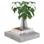 Floating wall shelf 4 pcs MDF concrete gray 23x23.5x3.8 cm by vidaXL, Shelves and shelves - Ref: Foro24-326590, Price: 41,08 ...