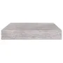 Floating wall shelf 4 pcs MDF concrete gray 23x23.5x3.8 cm by vidaXL, Shelves and shelves - Ref: Foro24-326590, Price: 41,08 ...