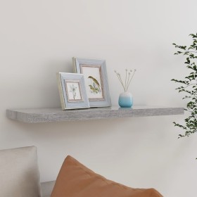 Betongraues schwebendes Wandregal aus MDF, 80 x 23,5 x 3,8 cm von vidaXL, Regale und Regale - Ref: Foro24-326600, Preis: 25,1...