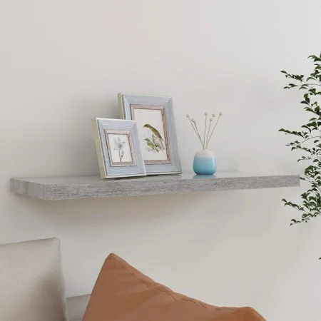 Concrete gray MDF floating wall shelf 80x23.5x3.8 cm by vidaXL, Shelves and shelves - Ref: Foro24-326600, Price: 24,65 €, Dis...