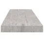 Concrete gray MDF floating wall shelf 80x23.5x3.8 cm by vidaXL, Shelves and shelves - Ref: Foro24-326600, Price: 24,65 €, Dis...