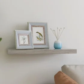Floating wall shelf in concrete gray MDF 60x23.5x3.8 cm by vidaXL, Shelves and shelves - Ref: Foro24-326597, Price: 22,40 €, ...