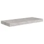 Floating wall shelf in concrete gray MDF 60x23.5x3.8 cm by vidaXL, Shelves and shelves - Ref: Foro24-326597, Price: 22,40 €, ...