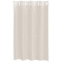 Cortinas de gasa con ojales 2 uds crema 140x175 cm