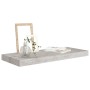 Floating wall shelf in concrete gray MDF 60x23.5x3.8 cm by vidaXL, Shelves and shelves - Ref: Foro24-326597, Price: 22,12 €, ...