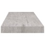 Floating wall shelf in concrete gray MDF 60x23.5x3.8 cm by vidaXL, Shelves and shelves - Ref: Foro24-326597, Price: 22,12 €, ...