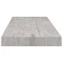 Floating wall shelf in concrete gray MDF 60x23.5x3.8 cm by vidaXL, Shelves and shelves - Ref: Foro24-326597, Price: 22,40 €, ...
