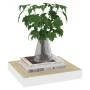 Floating wall shelf 2 pcs MDF oak and white 23x23.5x3.8 cm by vidaXL, Shelves and shelves - Ref: Foro24-326568, Price: 19,49 ...