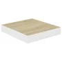 Floating wall shelf 2 pcs MDF oak and white 23x23.5x3.8 cm by vidaXL, Shelves and shelves - Ref: Foro24-326568, Price: 19,49 ...