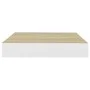 Floating wall shelf 2 pcs MDF oak and white 23x23.5x3.8 cm by vidaXL, Shelves and shelves - Ref: Foro24-326568, Price: 19,49 ...