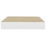 Schwebendes Wandregal 2 Stück MDF Eiche und Weiß 23x23,5x3,8 cm von vidaXL, Regale und Regale - Ref: Foro24-326568, Preis: 19...
