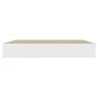 Floating wall shelf 2 pcs MDF oak and white 23x23.5x3.8 cm by vidaXL, Shelves and shelves - Ref: Foro24-326568, Price: 19,49 ...