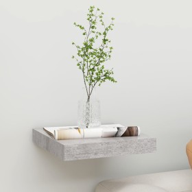 Schwebendes Wandregal aus grauem Beton MDF 23x23,5x3,8 cm von vidaXL, Regale und Regale - Ref: Foro24-326588, Preis: 15,63 €,...