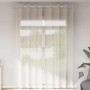 Cortinas de gasa con ojales 2 uds crema 140x260 cm