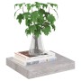 Schwebendes Wandregal aus grauem Beton MDF 23x23,5x3,8 cm von vidaXL, Regale und Regale - Ref: Foro24-326588, Preis: 15,63 €,...