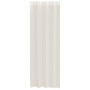 Cortinas de gasa con ojales 2 uds crema 140x260 cm