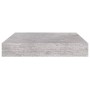 Schwebendes Wandregal aus grauem Beton MDF 23x23,5x3,8 cm von vidaXL, Regale und Regale - Ref: Foro24-326588, Preis: 15,63 €,...