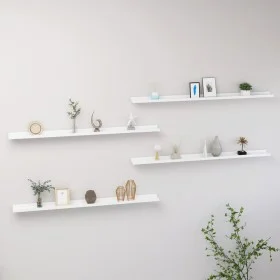 Wall shelves 4 units white 115x9x3 cm by vidaXL, Shelves and shelves - Ref: Foro24-326664, Price: 50,65 €, Discount: %