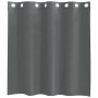 Cortinas de gasa con ojales 2 uds gris oscuro 140x140 cm
