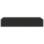 Wall shelves with drawer 2 units MDF black 60x23.5x10 cm by vidaXL, Shelves and shelves - Ref: Foro24-330258, Price: 99,53 €,...