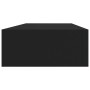 Wall shelves with drawer 2 units MDF black 60x23.5x10 cm by vidaXL, Shelves and shelves - Ref: Foro24-330258, Price: 92,47 €,...