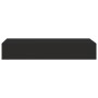 Black MDF wall shelf with drawer 60x23.5x10 cm by vidaXL, Shelves and shelves - Ref: Foro24-330257, Price: 55,26 €, Discount: %