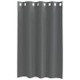 Cortinas de gasa con ojales 2 uds gris oscuro 140x175 cm
