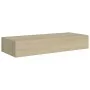 Wandregal aus Eichen-MDF mit Schublade 60x23,5x10 cm von vidaXL, Regale und Regale - Ref: Foro24-330261, Preis: 54,12 €, Raba...