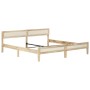 Estructura de cama sin colchón madera maciza de mango 200 cm