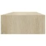 Oak MDF wall shelf with drawer 60x23.5x10 cm by vidaXL, Shelves and shelves - Ref: Foro24-330261, Price: 71,40 €, Discount: %
