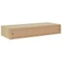 Oak MDF wall shelf with drawer 60x23.5x10 cm by vidaXL, Shelves and shelves - Ref: Foro24-330261, Price: 71,40 €, Discount: %