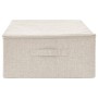 Cremefarbene Aufbewahrungsbox aus Stoff, 70 x 40 x 18 cm von vidaXL, Aufbewahrungskörbe - Ref: Foro24-332907, Preis: 29,38 €,...