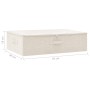 Cream fabric storage box 70x40x18 cm by vidaXL, Storage baskets - Ref: Foro24-332907, Price: 29,38 €, Discount: %