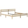 Estructura de cama sin colchón madera maciza de mango 200 cm