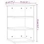 Armario auxiliar de madera contrachapada blanco 35x35x55 cm de vidaXL, Aparadores - Ref: Foro24-806274, Precio: 33,35 €, Desc...