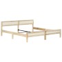 Estructura de cama sin colchón madera maciza de mango 200 cm