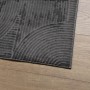 Alfombra pelo corto look escandinavo IZA antracita 160x230 cm