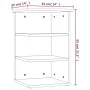 Zusatzschrank Sperrholz glänzend weiß 35x35x55 cm von vidaXL, Sideboards - Ref: Foro24-806280, Preis: 40,84 €, Rabatt: %
