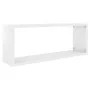 Cube wall shelves 2 pcs glossy white engineered wood by vidaXL, Shelves and shelves - Ref: Foro24-807151, Price: 39,14 €, Dis...