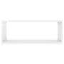 Cube wall shelves 2 pcs glossy white engineered wood by vidaXL, Shelves and shelves - Ref: Foro24-807151, Price: 39,14 €, Dis...