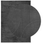 Alfombra pelo corto look escandinavo IZA antracita 240x340 cm